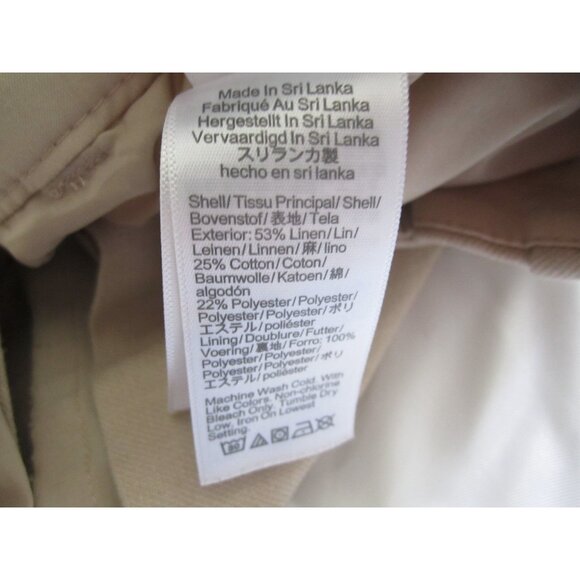 Women J Crew Linen Blend Kallie Pants Sz 14 (WP309) - Picture 9 of 9